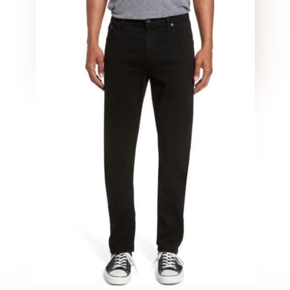 AG Adriano Goldschmied Men's The Everett Slim Straight Black Soot Jean - Picture 7 of 8